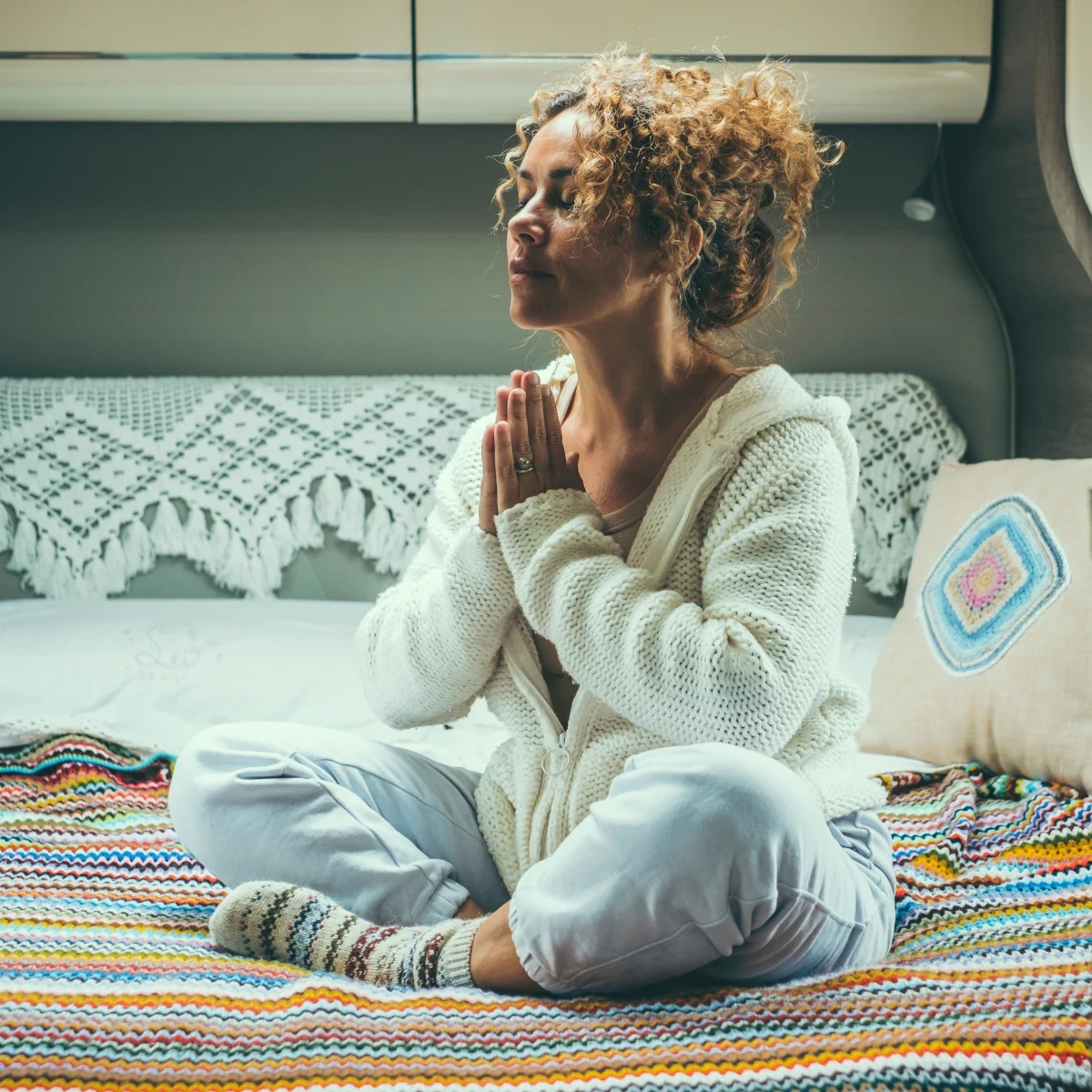 Woman doing yoga