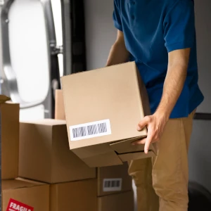 Man carrying a box